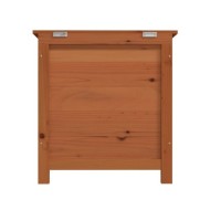 Boîte à coussins d'extérieur Marron 50x50x56 cm Sapin massif