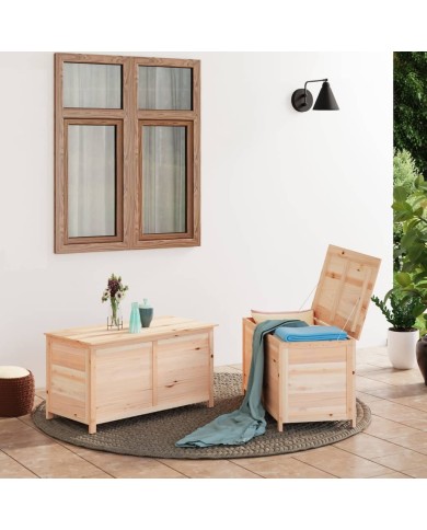 Boîte à coussins d'extérieur 100x50x56 cm Bois de sapin massif