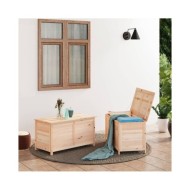 Boîte à coussins d'extérieur 100x50x56 cm Bois de sapin massif