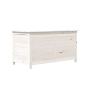 Boîte à coussins d'extérieur Blanc 100x50x56 cm Sapin massif