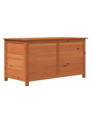 Boîte à coussins d'extérieur Marron 100x50x56 cm Sapin massif