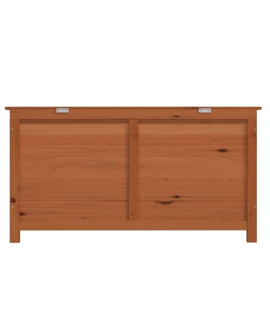 Boîte à coussins d'extérieur Marron 100x50x56 cm Sapin massif
