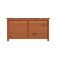 Boîte à coussins d'extérieur Marron 100x50x56 cm Sapin massif