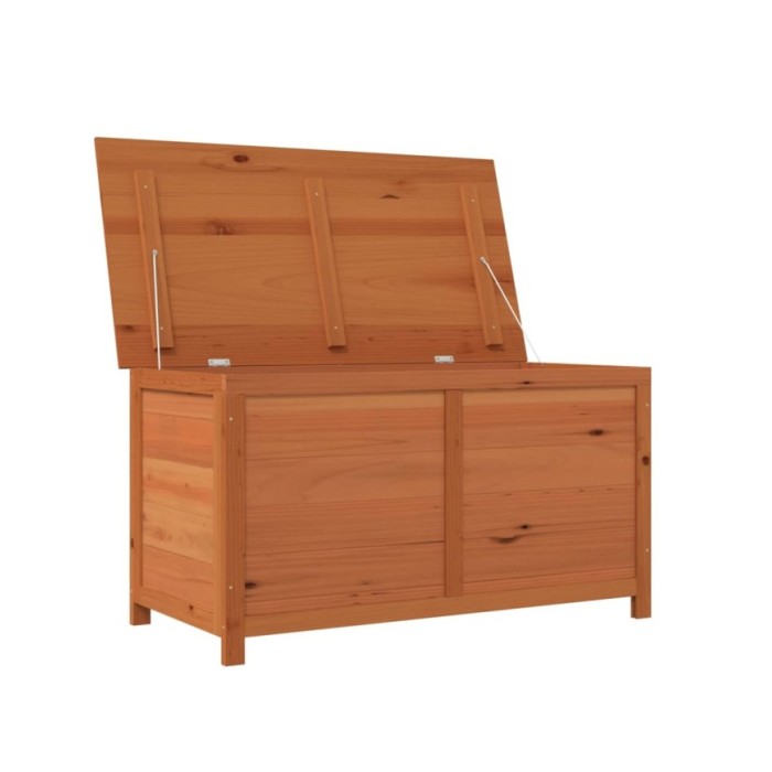 Boîte à coussins d'extérieur Marron 100x50x56 cm Sapin massif