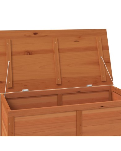 Boîte à coussins d'extérieur Marron 100x50x56 cm Sapin massif