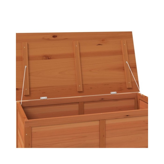 Boîte à coussins d'extérieur Marron 100x50x56 cm Sapin massif
