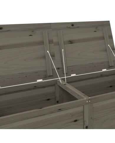 Boîte à coussins extérieur Anthracite 150x50x56 cm Sapin massif