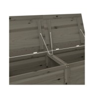 Boîte à coussins extérieur Anthracite 150x50x56 cm Sapin massif