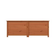 Boîte à coussins d'extérieur Marron 150x50x56 cm Sapin massif