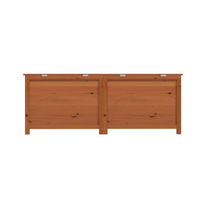Boîte à coussins d'extérieur Marron 150x50x56 cm Sapin massif