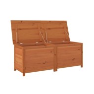 Boîte à coussins d'extérieur Marron 150x50x56 cm Sapin massif