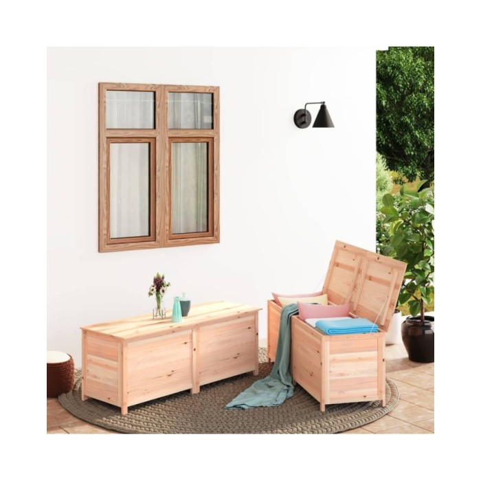 Boîte à coussins d'extérieur 200x50x56 cm Bois de sapin massif