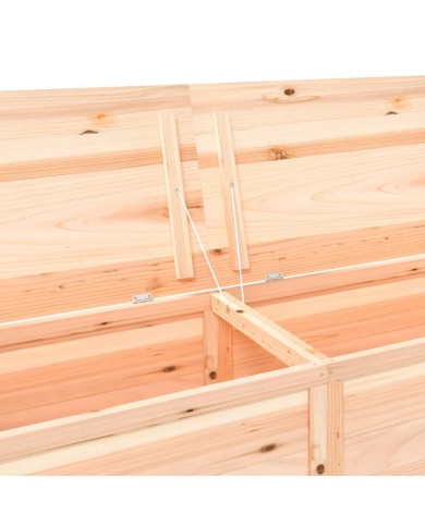 Boîte à coussins d'extérieur 200x50x56 cm Bois de sapin massif