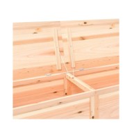 Boîte à coussins d'extérieur 200x50x56 cm Bois de sapin massif