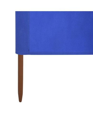 Paravent 5 panneaux Tissu 600 x 120 cm Bleu azuré