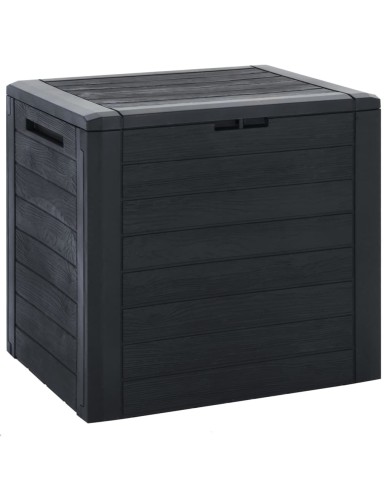 Boîte de stockage jardin Anthracite 58,5x46x55 cm Polypropylène