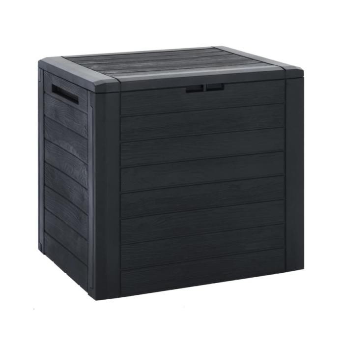 Boîte de stockage jardin Anthracite 58,5x46x55 cm Polypropylène