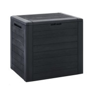 Boîte de stockage jardin Anthracite 58,5x46x55 cm Polypropylène