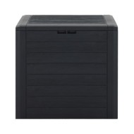 Boîte de stockage jardin Anthracite 58,5x46x55 cm Polypropylène