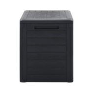 Boîte de stockage jardin Anthracite 58,5x46x55 cm Polypropylène