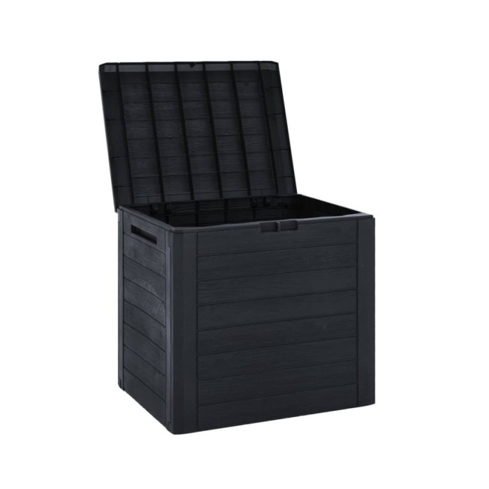 Boîte de stockage jardin Anthracite 58,5x46x55 cm Polypropylène