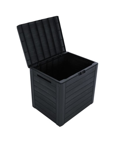 Boîte de stockage jardin Anthracite 58,5x46x55 cm Polypropylène