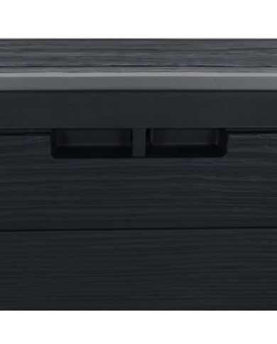 Boîte de stockage jardin Anthracite 58,5x46x55 cm Polypropylène