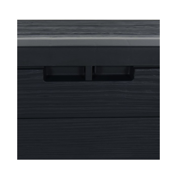 Boîte de stockage jardin Anthracite 58,5x46x55 cm Polypropylène