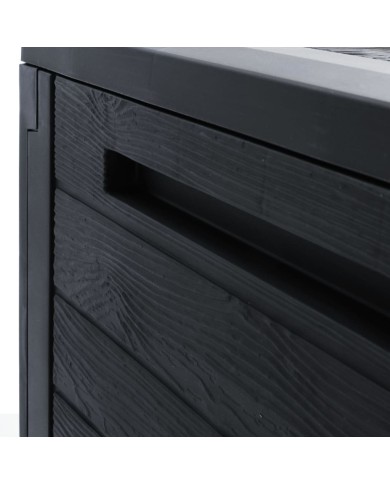 Boîte de stockage jardin Anthracite 58,5x46x55 cm Polypropylène