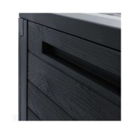Boîte de stockage jardin Anthracite 58,5x46x55 cm Polypropylène