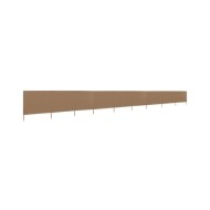 Paravent 9 panneaux Tissu 1200 x 120 cm Taupe