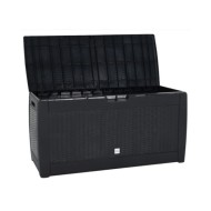 Boîte de stockage jardin Anthracite 119x48x60 cm Polypropylène