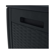 Boîte de stockage jardin Anthracite 119x48x60 cm Polypropylène