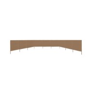 Paravent 9 panneaux Tissu 1200 x 120 cm Taupe