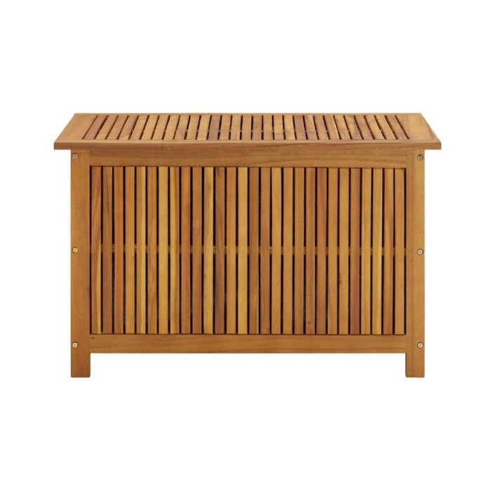 Boîte de rangement de jardin 90x50x58 cm Bois d'acacia solide