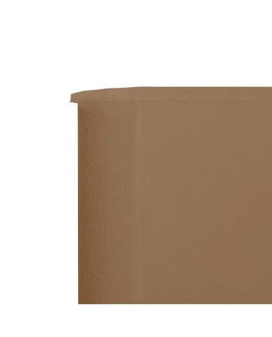 Paravent 9 panneaux Tissu 1200 x 120 cm Taupe