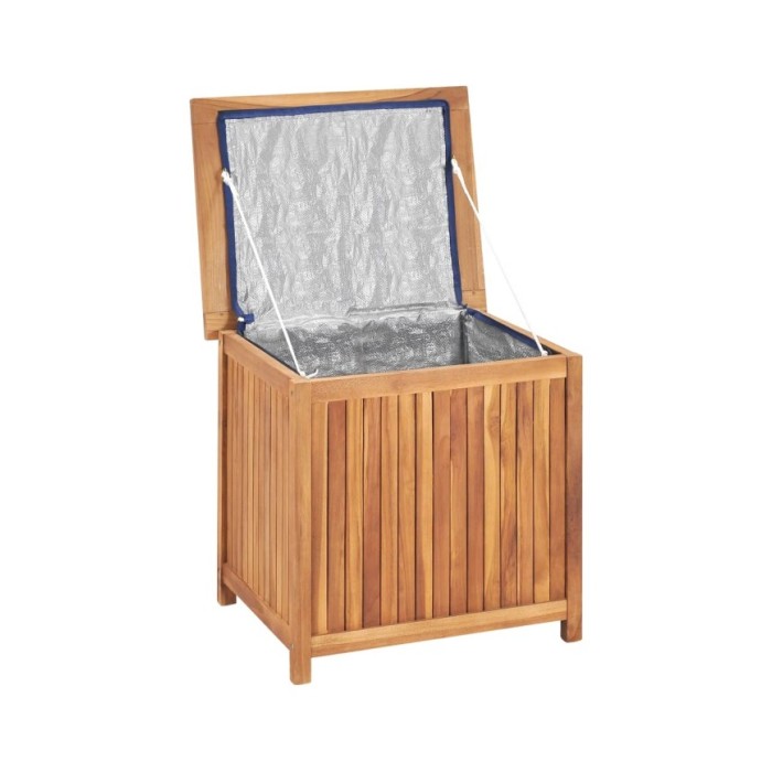 Boîte de rangement de jardin 60x50x58 cm Bois de teck solide