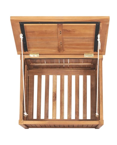 Boîte de rangement de jardin 60x50x58 cm Bois de teck solide