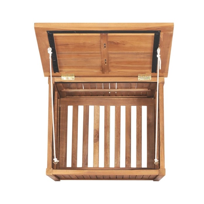 Boîte de rangement de jardin 60x50x58 cm Bois de teck solide
