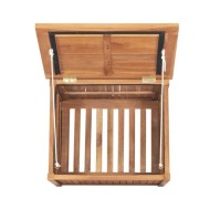 Boîte de rangement de jardin 60x50x58 cm Bois de teck solide