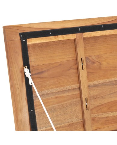 Boîte de rangement de jardin 60x50x58 cm Bois de teck solide