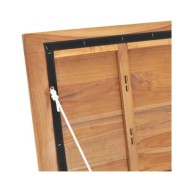 Boîte de rangement de jardin 60x50x58 cm Bois de teck solide