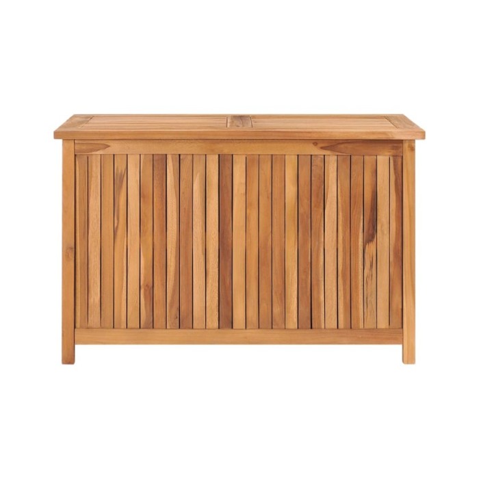 Boîte de rangement de jardin 90x50x58 cm Bois de teck solide