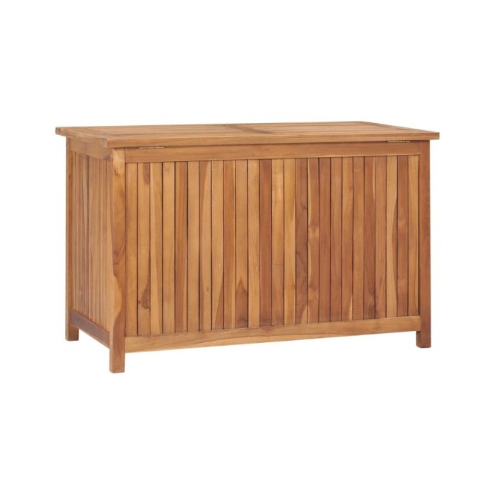 Boîte de rangement de jardin 90x50x58 cm Bois de teck solide