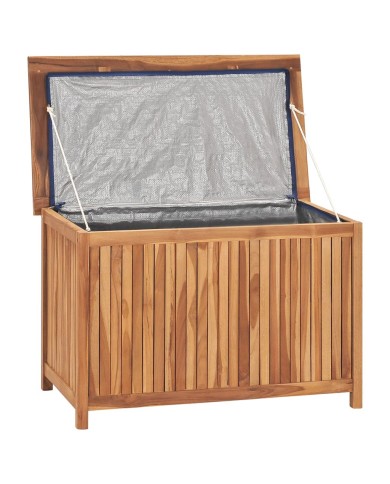 Boîte de rangement de jardin 90x50x58 cm Bois de teck solide