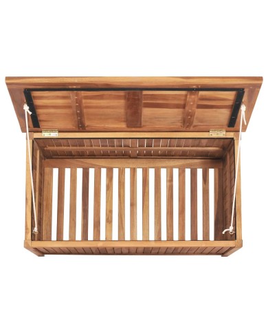 Boîte de rangement de jardin 90x50x58 cm Bois de teck solide
