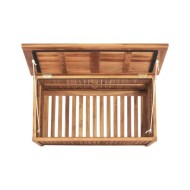Boîte de rangement de jardin 90x50x58 cm Bois de teck solide