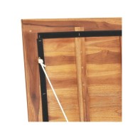 Boîte de rangement de jardin 90x50x58 cm Bois de teck solide