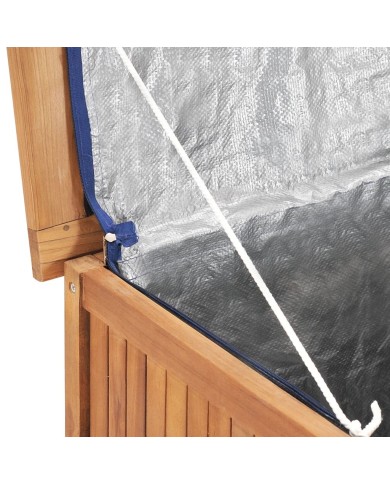 Boîte de rangement de jardin 90x50x58 cm Bois de teck solide