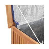 Boîte de rangement de jardin 90x50x58 cm Bois de teck solide